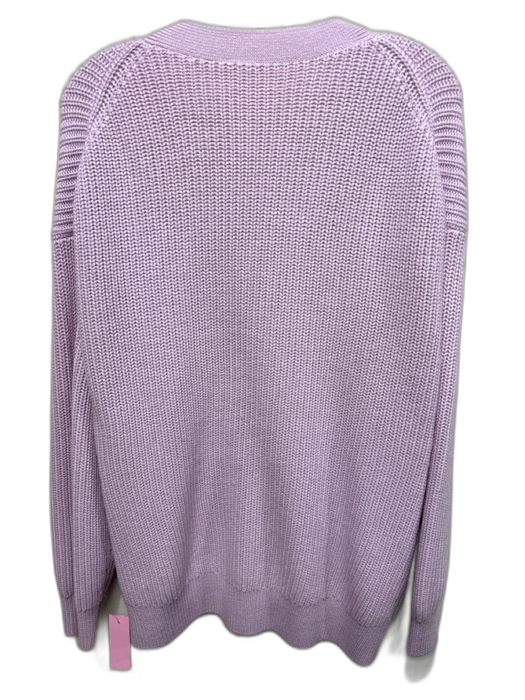 Wilfred Size Large Lilac Pink Long Sleeve Knit Button Front Cardigan Lilac Pink / Large
