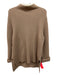 Theory Size L Tan & cream Wool & Cashmere Rib Knit Turtle Neck Sweater Tan & cream / L