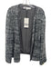 Zara Size Medium Gray, Black, White Polyester Long Sleeve Sequins Cardigan Gray, Black, White / Medium