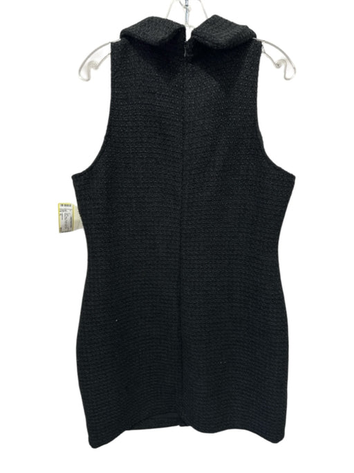 endless rose Size XL Black Polyester Sleeveless Boucle Button Front Dress Black / XL
