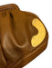 Miu Miu Brown Leather Gold hardware Gathered Magnetic Close Clutch Bag Brown / Small