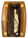 Miu Miu Brown Leather Gold hardware Gathered Magnetic Close Clutch Bag Brown / Small