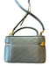 Saint Laurent Taupe & Gold Leather Zip Close Quilted Logo Crossbody Strap Bag Taupe & Gold / Mini