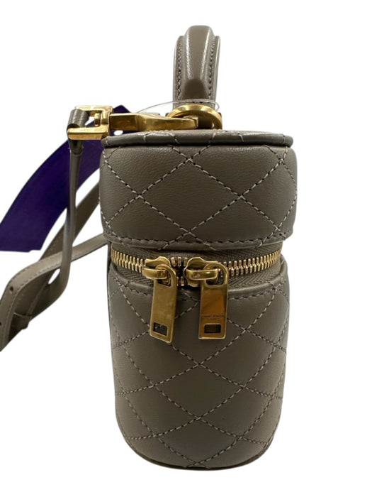 Tom Ford Olive Green & Gold Grain Leather Flap Back Pocket Adjustable Bag Olive Green & Gold / Mini