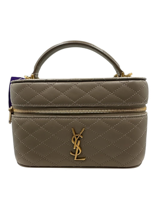 Tom Ford Olive Green & Gold Grain Leather Flap Back Pocket Adjustable Bag Olive Green & Gold / Mini