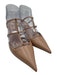 Valentino Garavani Shoe Size 37.5 Blush Beige Leather Pointed Toe Studded Pumps Blush Beige / 37.5