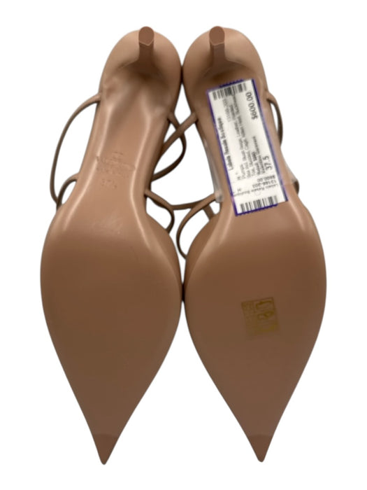 Valentino Garavani Shoe Size 37.5 Blush Beige Leather Pointed Toe Studded Pumps Blush Beige / 37.5