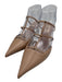 Valentino Garavani Shoe Size 37.5 Blush Beige Leather Pointed Toe Studded Pumps Blush Beige / 37.5