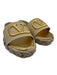 Valentino Garavani Shoe Size 38 Gold & Beige Leather Upper Raffia Espadrille Gold & Beige / 38
