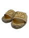 Valentino Garavani Shoe Size 38 Gold & Beige Leather Upper Raffia Espadrille Gold & Beige / 38