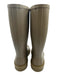 Chanel Shoe Size 38 Dark Beige Rubber Round Toe Interlocking CC Rainboots Dark Beige / 38