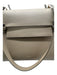 Celine Beige Leather Flap Top Handle Triangle Bag Beige