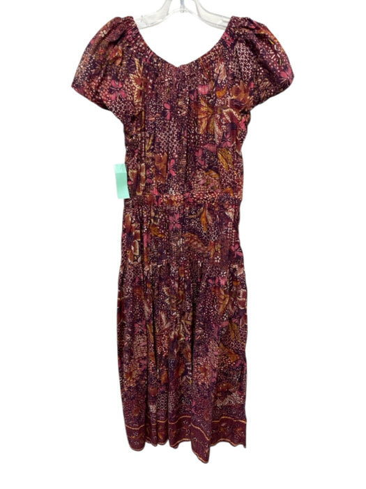 Ulla Johnson Size M / 8 Red, Yellow & White Cotton & Viscose Flowers Dress — Labels Resale Boutique
