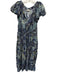 Ulla Johnson Size 8 Blue, Yellow & White Cotton & Viscose Abstract Print Dress Blue, Yellow & White / 8