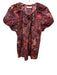 Ulla Johnson Size M / 8 Red, Yellow & White Cotton & Viscose Abstract Print Top Red, Yellow & White / M / 8