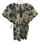Ulla Johnson Size M / 8 Beige & Navy Blue Cotton & Viscose Abstract Print Top Beige & Navy Blue / M / 8