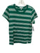 Rag & Bone Size M Green & White Cotton Striped Short Sleeve Crew Neck Tee Top Green & White / M