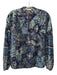 Ulla Johnson Size M / 8 Blue, Yellow & White Cotton & Viscose Abstract Print Top Blue, Yellow & White / M / 8