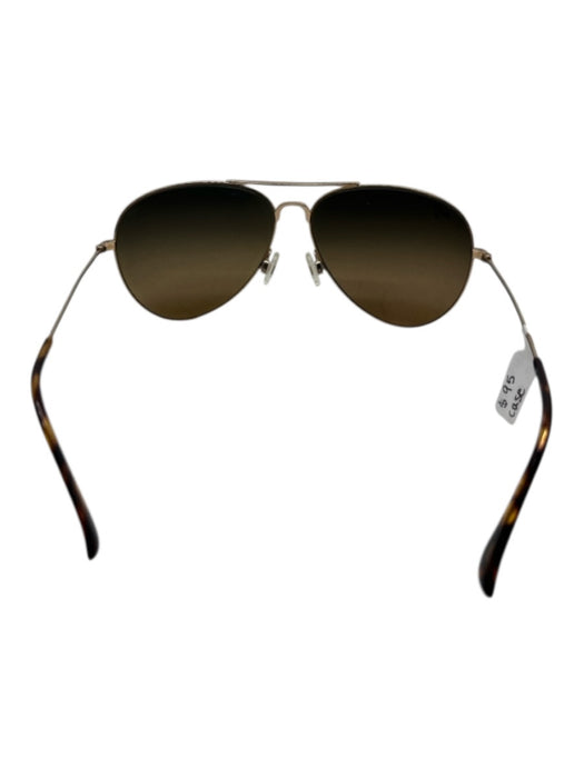 Maui Jim Brown & Gold Titanium Tortoise Shell Detail Aviator Sunglasses Brown & Gold