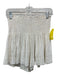 Koch Size Small White & Gold Polyester Velvet Smocked Waist Polka dot Skirt White & Gold / Small