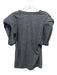 IRO Size M Gray Cotton Heathered Round Neck Shoulder Pads short sleeve Top Gray / M