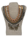 Mignonne Gavigan Pink, Silver & Gold Sequin Chain Detail Button Up Necklace Pink, Silver & Gold