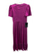 Pomander Place Size M Fuscia Pink Polyester Blend Short flutter sleeve Dress Fuscia Pink / M