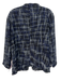 Edward Achour Paris Size M Black, Blue, White Boucle Plaid Hook & Eye Jacket Black, Blue, White / M