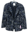 Edward Achour Paris Size M Black, Blue, White Boucle Plaid Hook & Eye Jacket Black, Blue, White / M