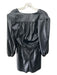 Ramy Brook Size 4 Black Polyester & Polyurethane Front Zip V Neck Pleats Romper Black / 4
