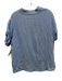 XiRENA Size S Baby Blue Cotton Short Sleeve Wrinkled V Neck Top Baby Blue / S