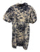 Tuckernuck Size M Blue & Cream Cotton Short Balloon Sleeve Palm Trees Dress Blue & Cream / M