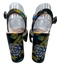 Dee Keller Shoe Size 38.5 Black, Blue & Yellow Brocade Gold Thread Sandals Black, Blue & Yellow / 38.5