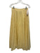 Aqua Size S Butter Yellow Cotton Sleeveless Eyelet Midi Crop Skirt Set Butter Yellow / S