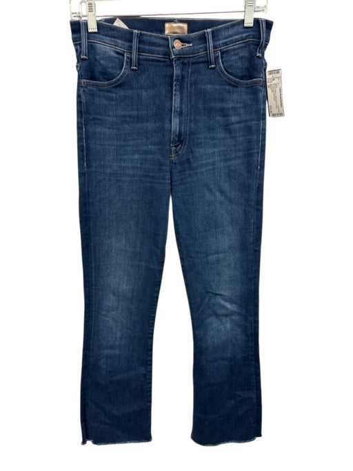 Mother Size 28 Medium Wash Cotton Blend Denim Frayed Hem Jeans Medium Wash / 28