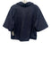 Tuckernuck Size Medium Dark Wash Cotton Blend Collared Short Sleeve Buttons Top Dark Wash / Medium