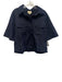 Tuckernuck Size Medium Dark Wash Cotton Blend Collared Short Sleeve Buttons Top Dark Wash / Medium