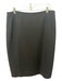 Lafayette 148 Size 12 Black Acetate Blend Mid Rise Back Zip Below Knee Skirt Black / 12