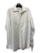 Eton Size 42 White Cotton Blend Solid Button Down Men's Long Sleeve Shirt 42