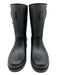 Roger Vivier Shoe Size 36 Black Rubber Silver Hardware Buckle Slip On Rainboots Black / 36
