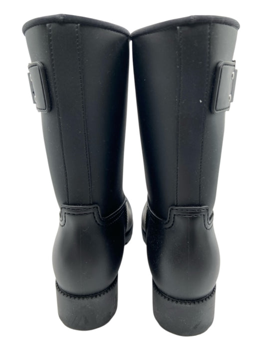Roger Vivier Shoe Size 36 Black Rubber Silver Hardware Buckle Slip On Rainboots Black / 36