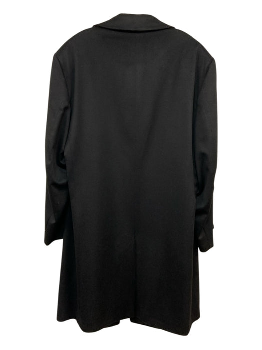 No Brand Size 46 Black Cashmere Solid Overcoat Men's Jacket Black / 46