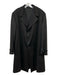 No Brand Size 46 Black Cashmere Solid Overcoat Men's Jacket Black / 46