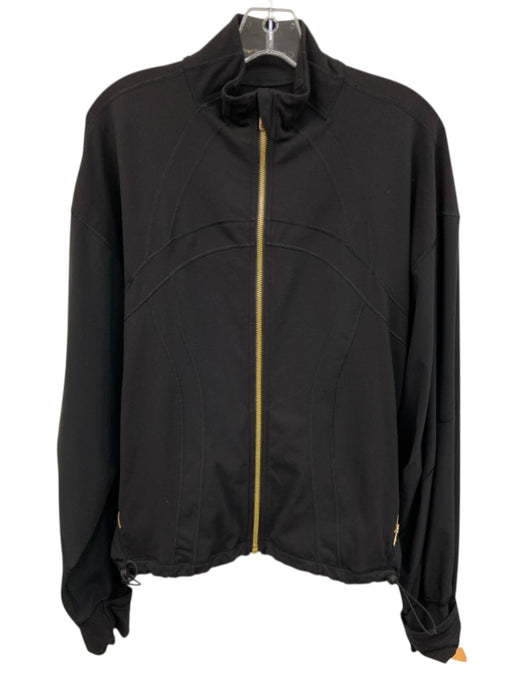 Lululemon Size 6 Black & Gold No Fabric Tag Paneled Gold Zipper Jacket Black & Gold / 6