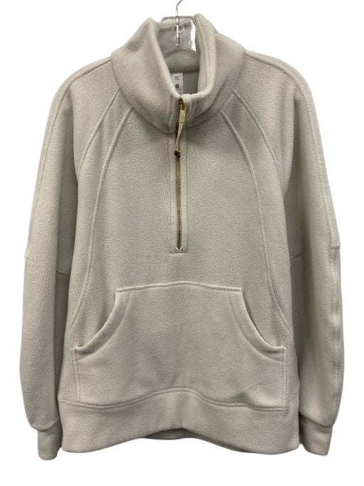 Lululemon Size XS Off White Recycled Polyester Fleece 1/2 Zip Sweater Off White / XS