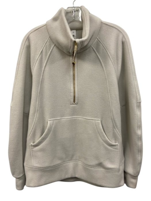 Lululemon Size XS Off White Recycled Polyester Fleece 1/2 Zip Sweater Off White / XS