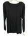 Lululemon Size L Black No Fabric Tag Long Sleeve Wide Neck Shoulder Detail Top Black / L