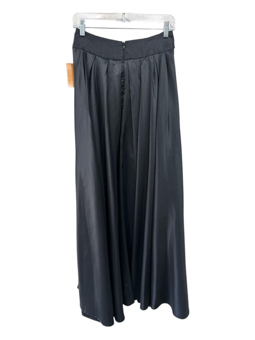 Gracia Size S Black Polyester Back Zip Maxi Sash Skirt Black / S