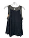 Parker Size S Black Viscose Beaded Sleeveless Top Black / S