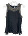 Parker Size S Black Viscose Beaded Sleeveless Top Black / S